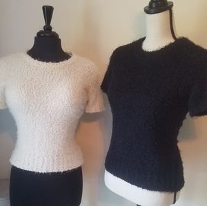 LC LAUREN CONRAD nubby SWEATER White M